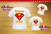 Kit Camisas Dia dos Pais - Super Pai & Filhos